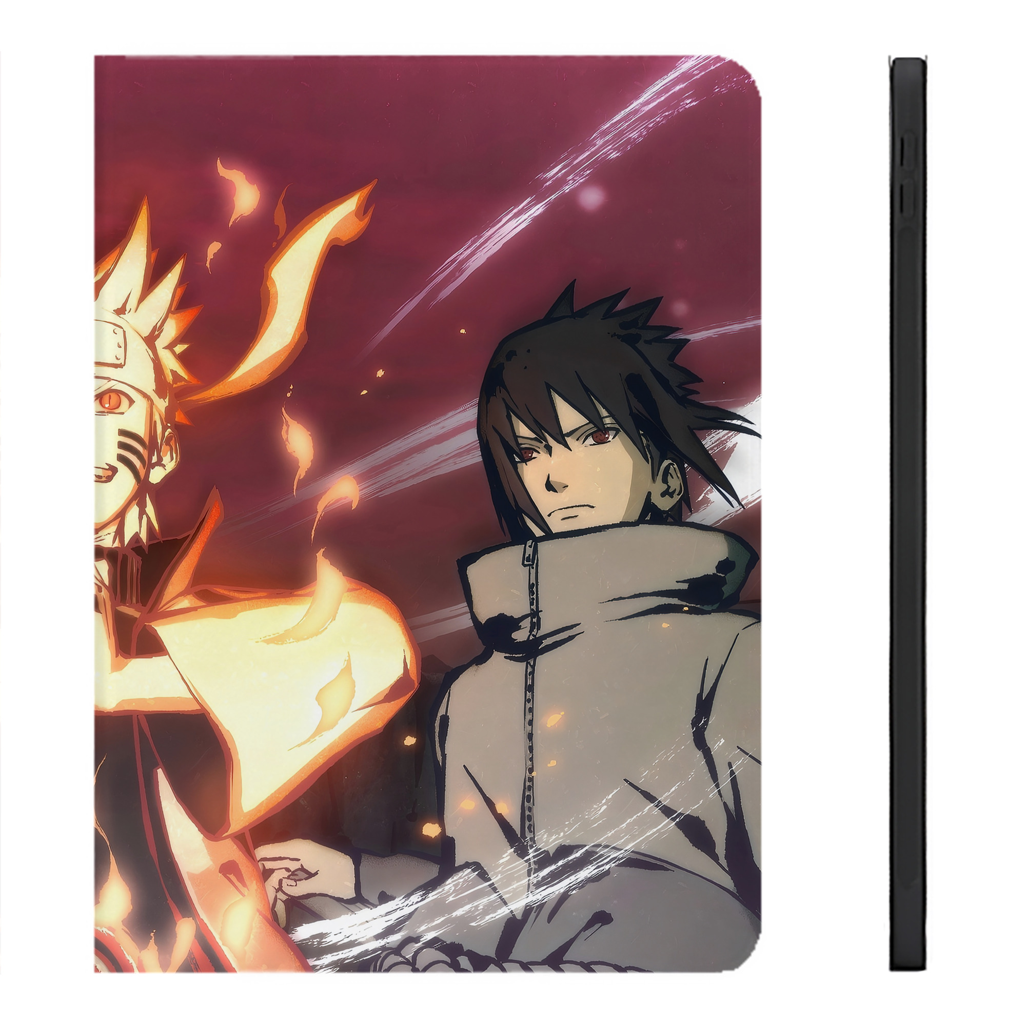 （画像用） NARUTO -ナルト- NARUTO -ナルト- 疾風伝 IPadケース ペンホルダー付き ブックスタイルデザイン